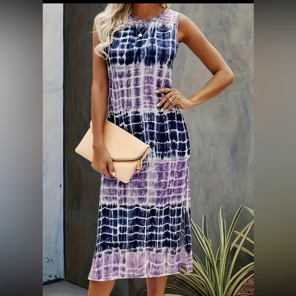 🆕 Tye Dye Color Block Dress